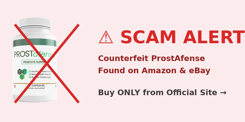 Amazon is not the official website for ProstAfense